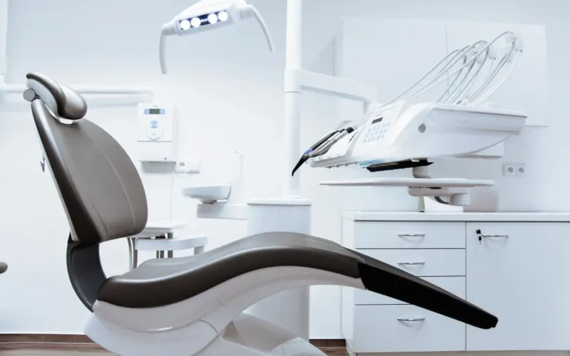 Modern dental clinic interior, one of nine practices whose site was migrated