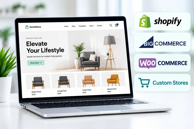 WooCommerce store product and checkout pages being developed on WordPress